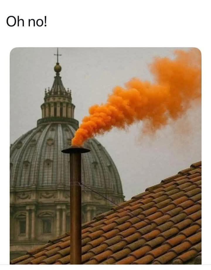 Orange smoke